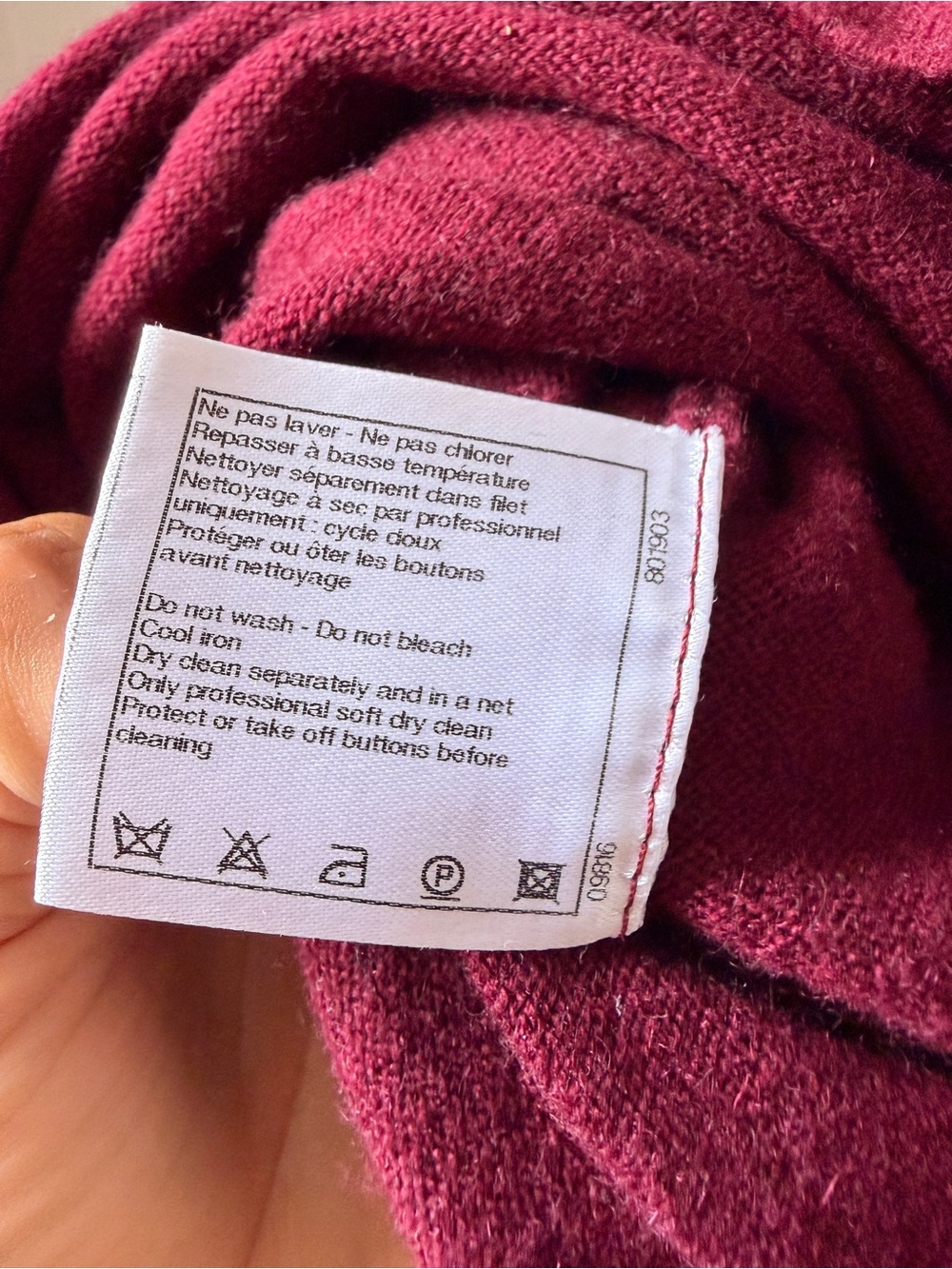 CHANEL Raspberry Polo with Embroidered Rider Motif - Picture 8 of 9